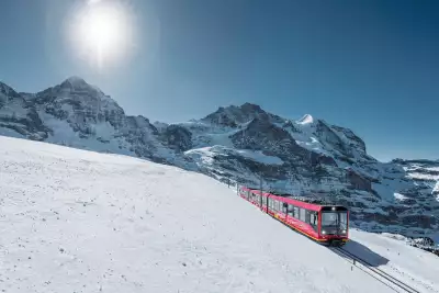 Interlaken, Switzerland | The Jungfrau Railway cogwheel train