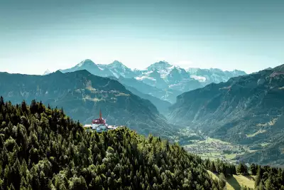 Interlaken, Switzerland | The restaurant at Harder Kulm in Interlaken, Switzerland