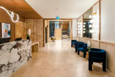 The front desk inside the Sutton Place Hotel Toronto