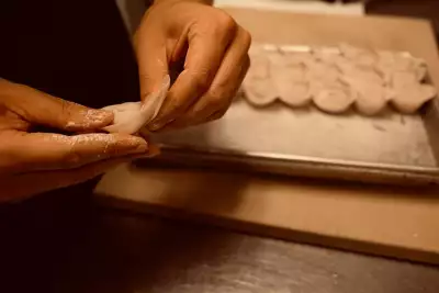Denver, Colorado restaurants | Making dumplings at Hop Alley