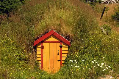 Bonavista, Newfoundland | A root cellar in Elliston, Newfoundland