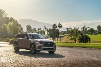 A Mazda CX-70 at Indian Wells Golf Resort in Palm Springs, California