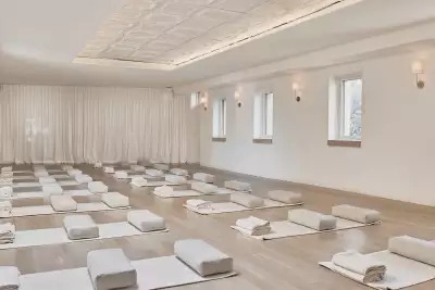 A bright yoga studio at Chi Junky