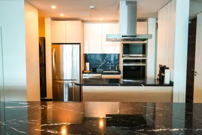 Best honeymoon destinations | A kitchen in a guest room at Park Hyatt St. Kitts Christophe Harbour