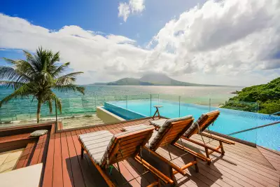 Best honeymoon destinations | Lounge chairs at Park Hyatt St. Kitts Christophe Harbour