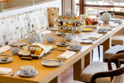 Best honeymoon destinations | Presidential Villa Indoor Dining Afternoon Tea at Park Hyatt St. Kitts Christophe Harbour