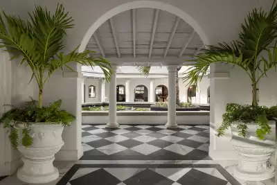 The lobby at Colony Club, Barbados