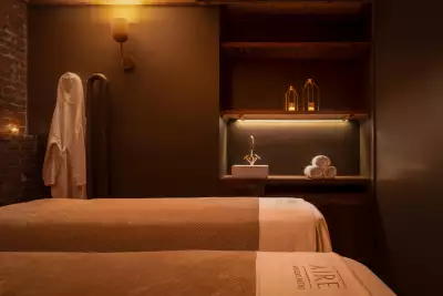 A treatment room at Aire Ancient Baths Toronto