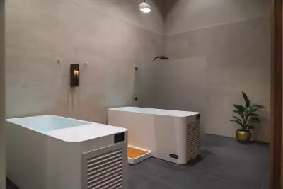 Cold plunges at Hotel X Toronto