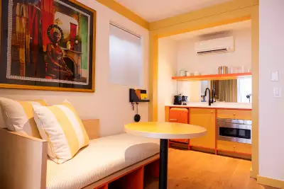 Inside a room at Ode Toronto hotel