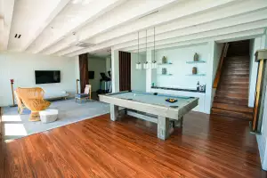 Best honeymoon destinations | A pool table at Park Hyatt St. Kitts Christophe Harbour