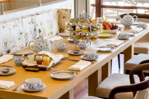 Best honeymoon destinations | Presidential Villa Indoor Dining Afternoon Tea at Park Hyatt St. Kitts Christophe Harbour
