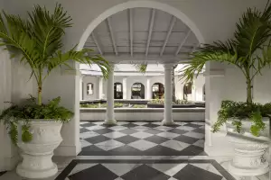 The lobby at Colony Club, Barbados