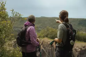 2026 Travel trends | People at a lookout point on a hike in Edmundston, N.B.