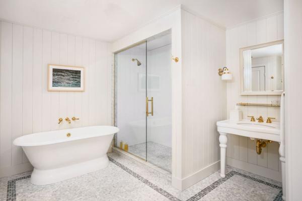 Finger Lakes, New York | Inside the bathroom at The Lake House on Canandaigua