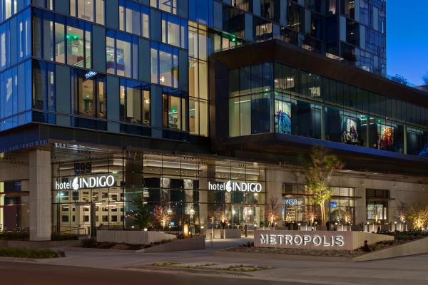 The exterior of Hotel Indigo Los Angeles Downtown