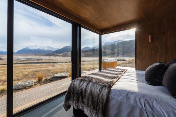 Best honeymoon destinations | Inside a reflective pod at The Lindis, New Zealand