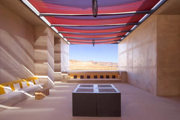 Best honeymoon destinations | Entrance lounge at Amangiri in Canyon Point, Utah