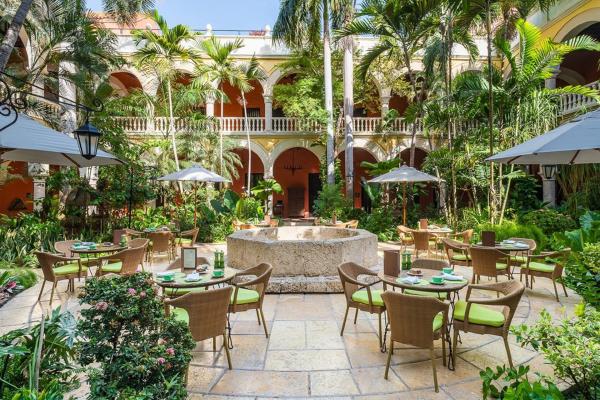Cartagena, Colombia | The courtyard at Sofitel Legend Santa Clara Cartagena