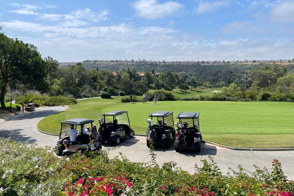 Golf carts at Fairmont Grand Del Mar, San Diego Golf carts at Fairmont Grand Del Mar, San Diego