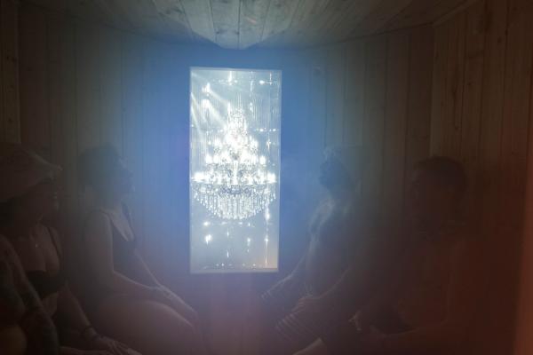 Things to do in Toronto | People inside Abandoned Splendour by Simone Jones in the Public Sweat sauna village