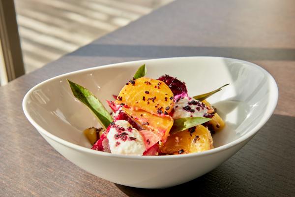 Beet salad at Lighthouse45 restaurant at Rawley Resort Marina & Spa, Port Severn Beet salad at Lighthouse45 restaurant at Rawley Resort Marina & Spa, Port Severn