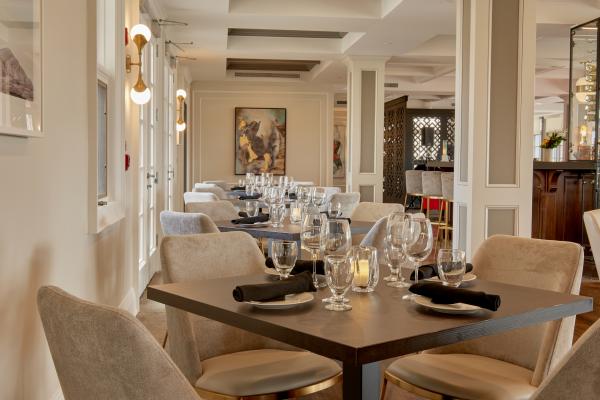 Inside Lighthouse45 restaurant at Rawley Resort Marina & Spa, Port Severn Inside Lighthouse45 restaurant at Rawley Resort Marina & Spa, Port Severn