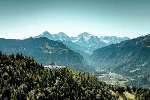 Interlaken, Switzerland | The restaurant at Harder Kulm in Interlaken, Switzerland