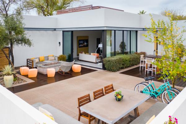Scottsdale, Arizona | The Albers House patio at Andaz Scottsdale Resort & Bungalows Scottsdale, Arizona | The Albers House patio at Andaz Scottsdale Resort & Bungalows