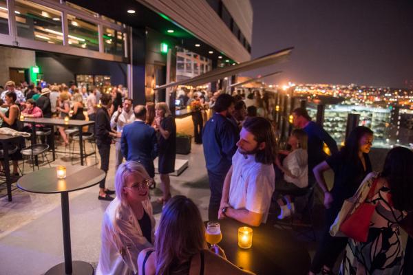 Denver, Colorado | The Woods rooftop bar and restaurant patio at The Source Hotel