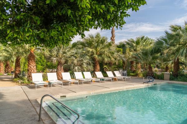A pool at Two Bunch Palms in Desert Hot Springs, California