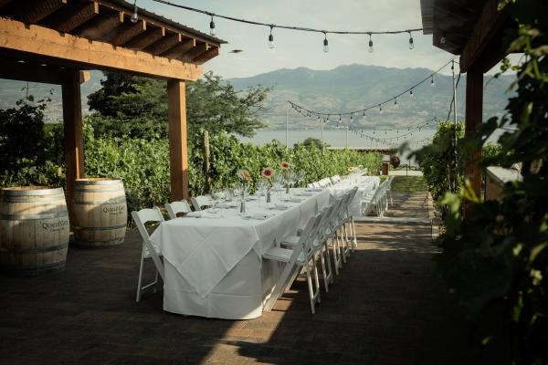 2026 Travel trends | Dinner in the Vineyard setup at Quails Gate Winery, Kelowna, B.C.