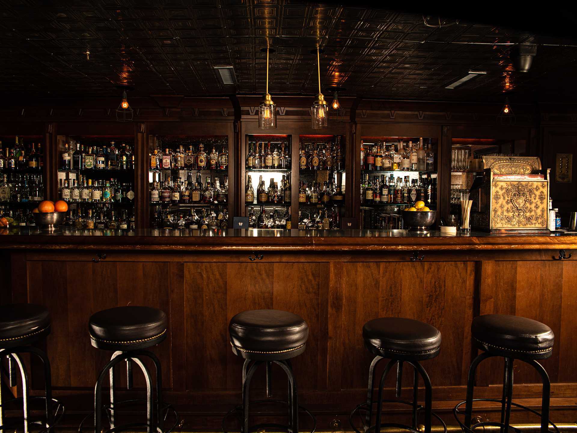 Louisville Kentucky Bourbon | Downstairs bar at Hell or High Water