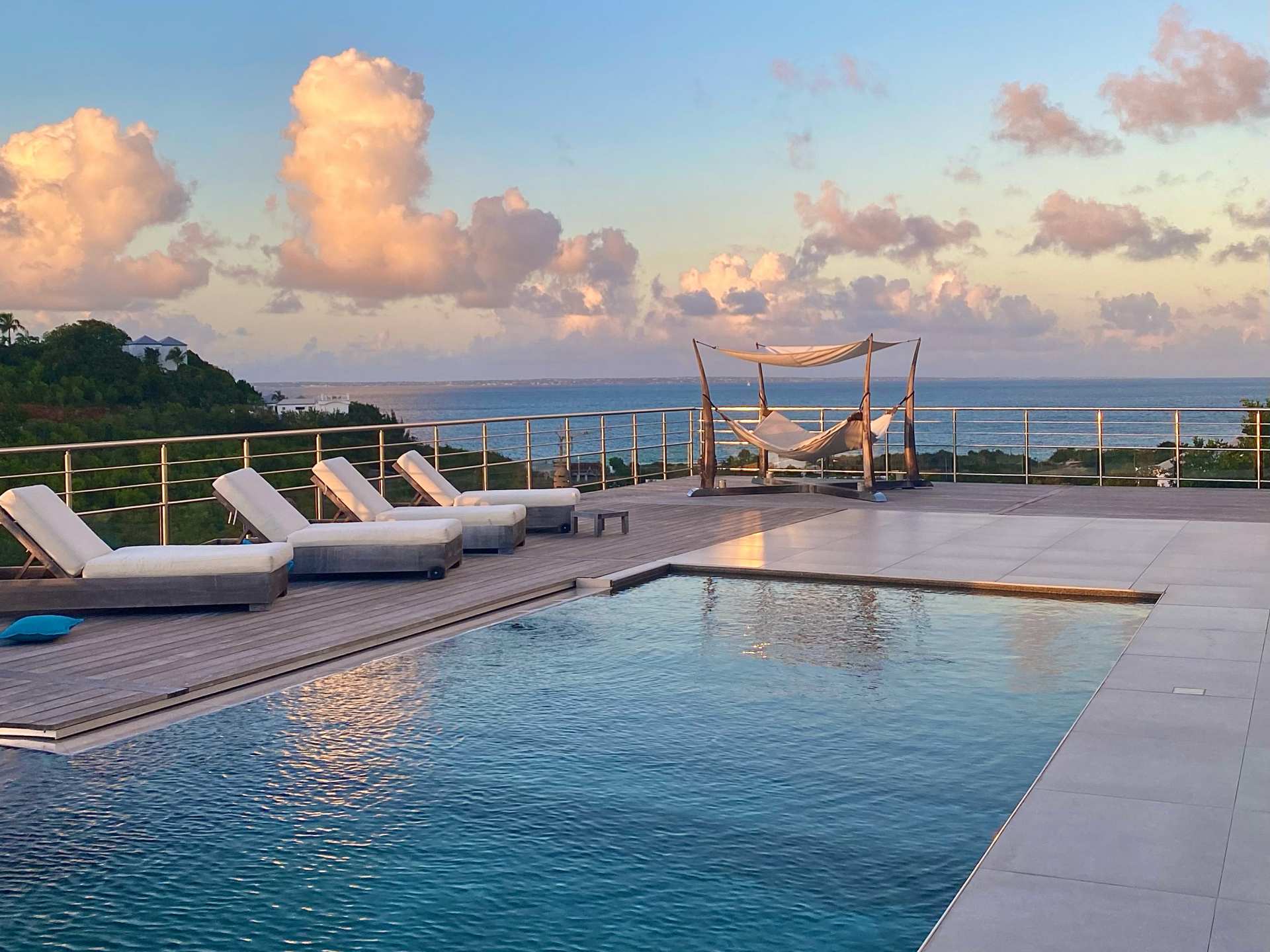 Saint Martin | A private pool at a St. Martin Blue luxury villa