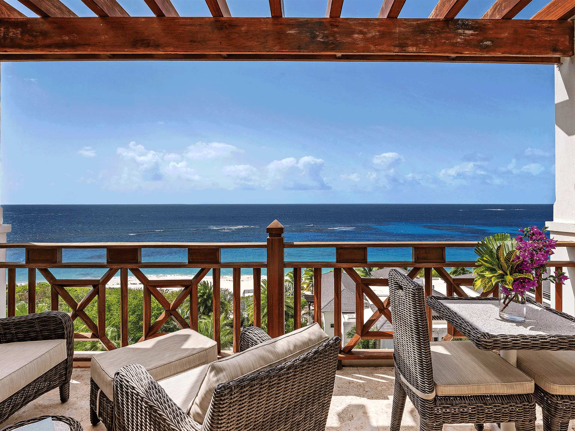 Private balcony at Zemi Beach House
