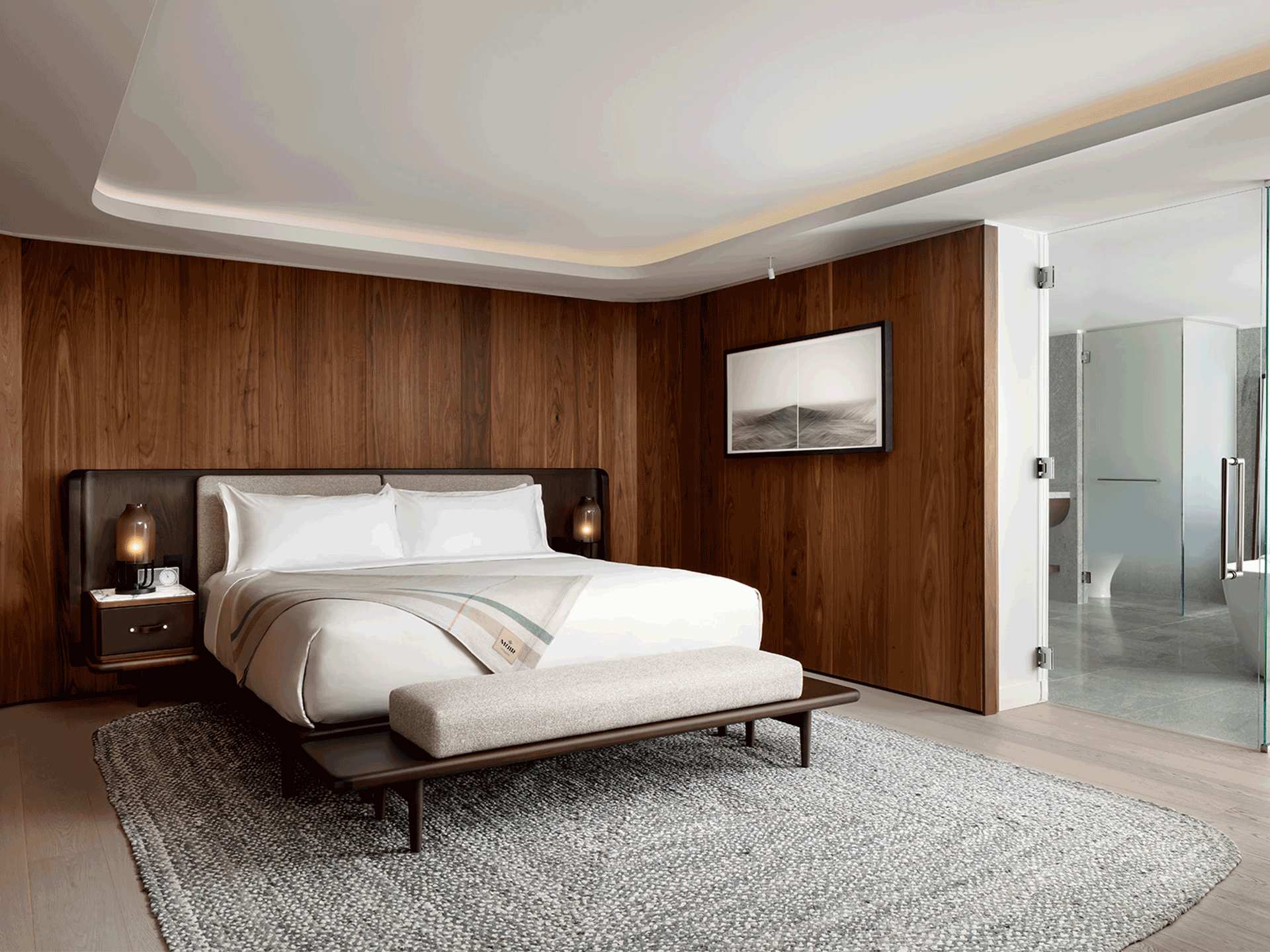 Muir Hotel Halifax | Wood-panelled suite