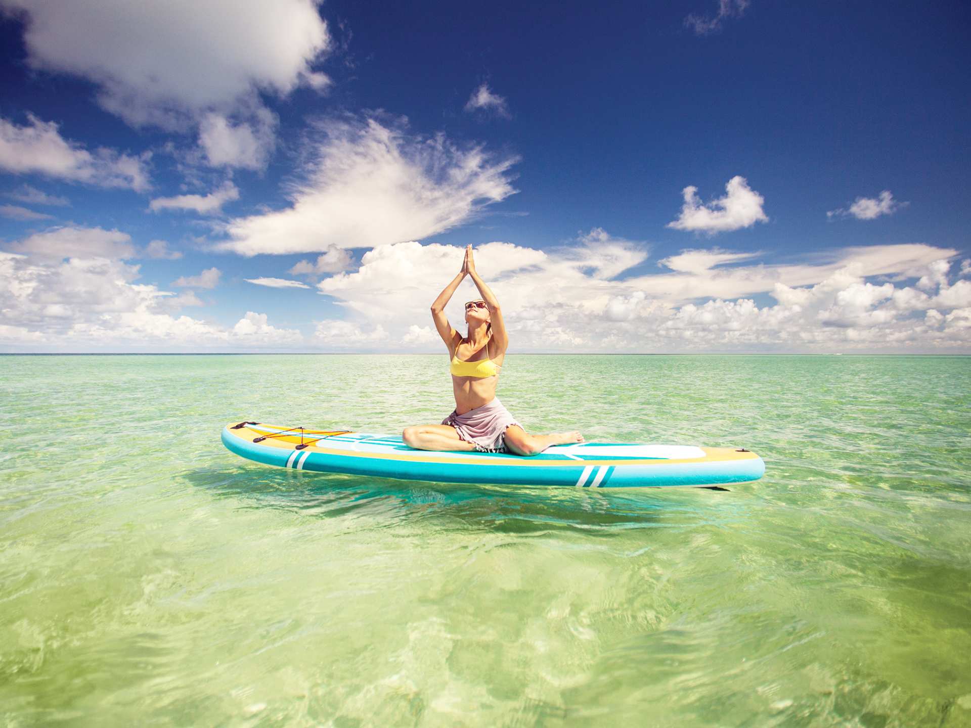 The Florida Keys | Stand up paddle board yoga in the Lower Keys