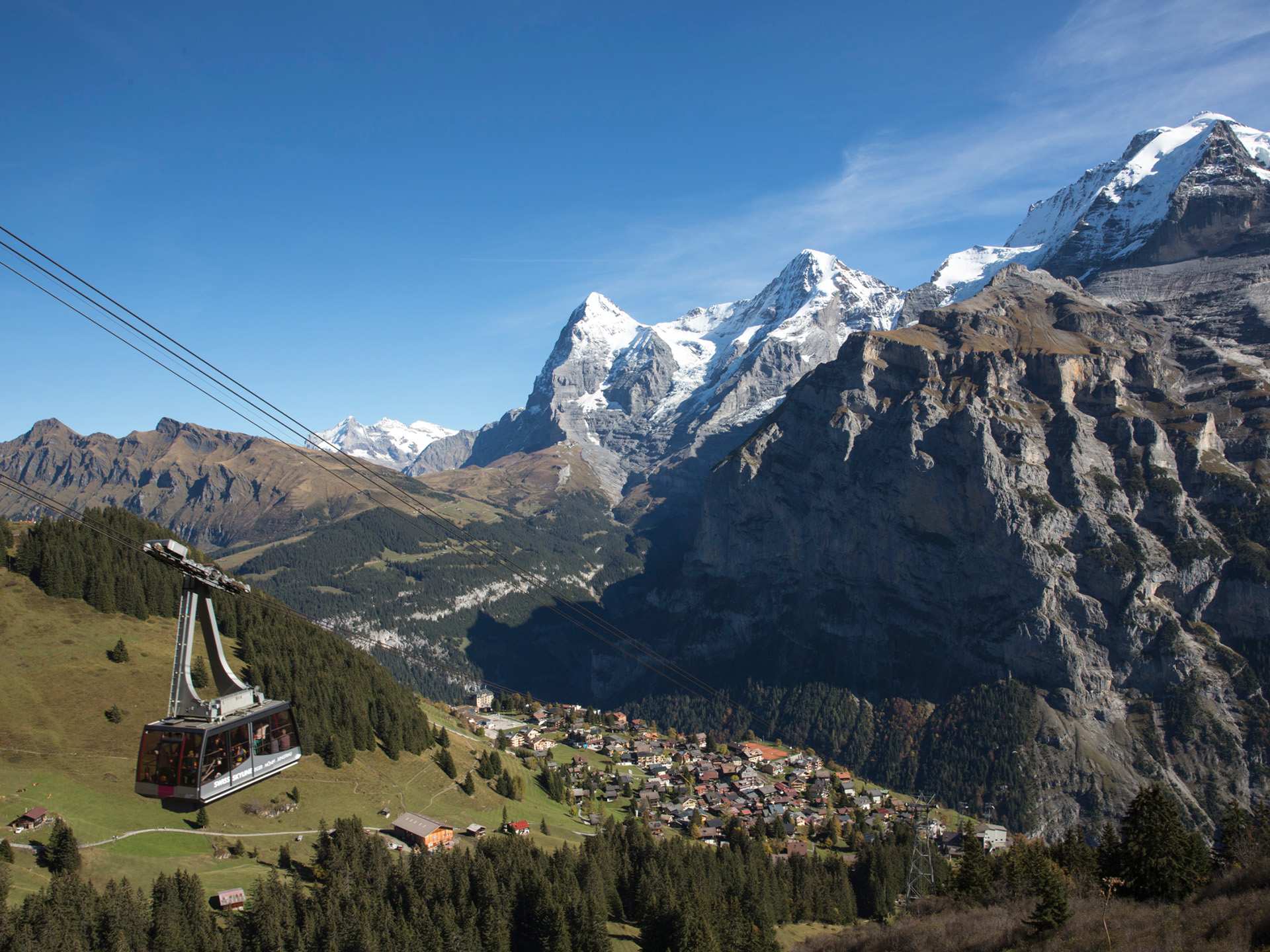 Switzerland Swiss Travel Pass | Cable car to Schilthorn