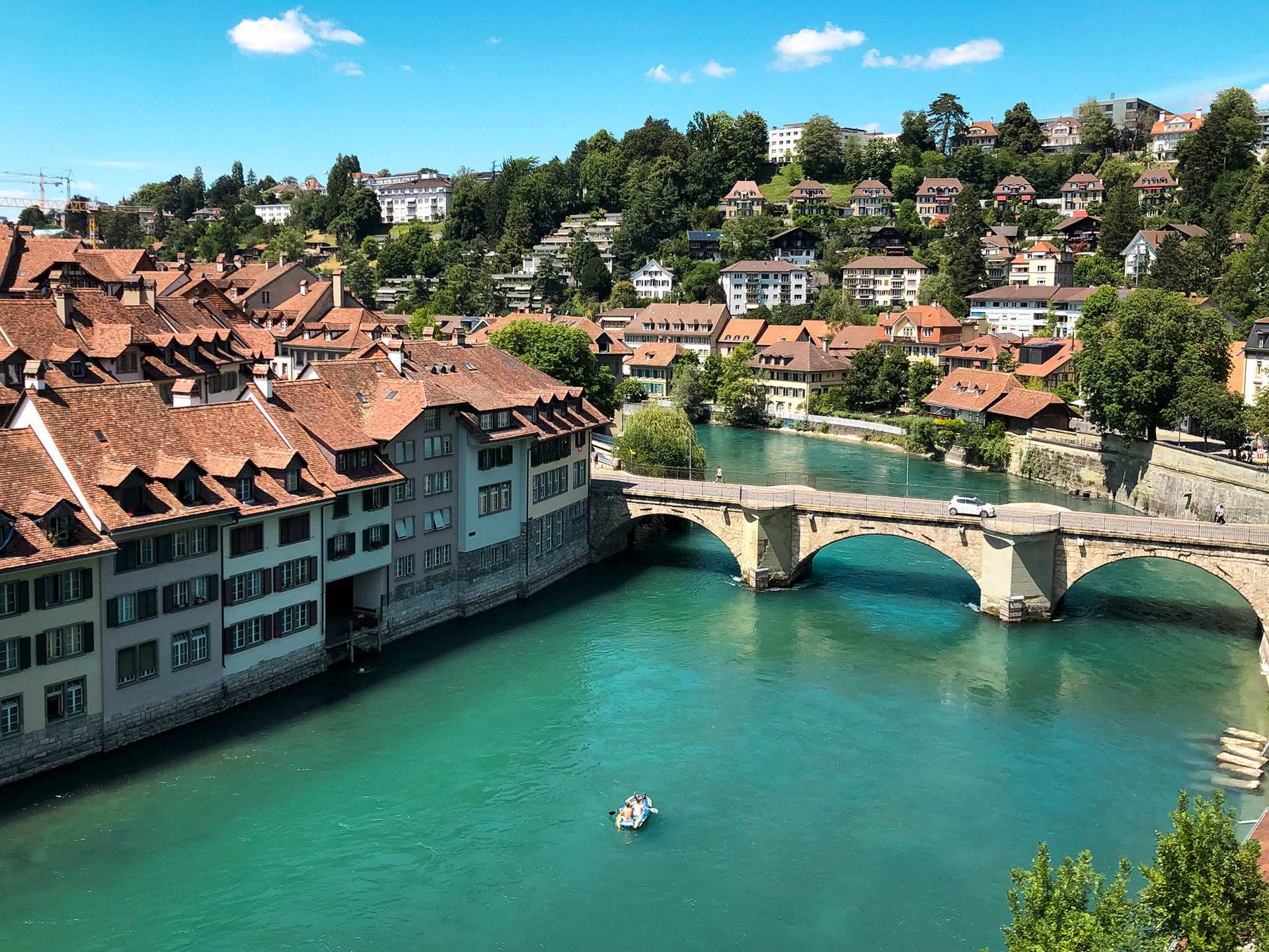Switzerland Swiss Travel Pass | Bridge above water in Bern, Aare