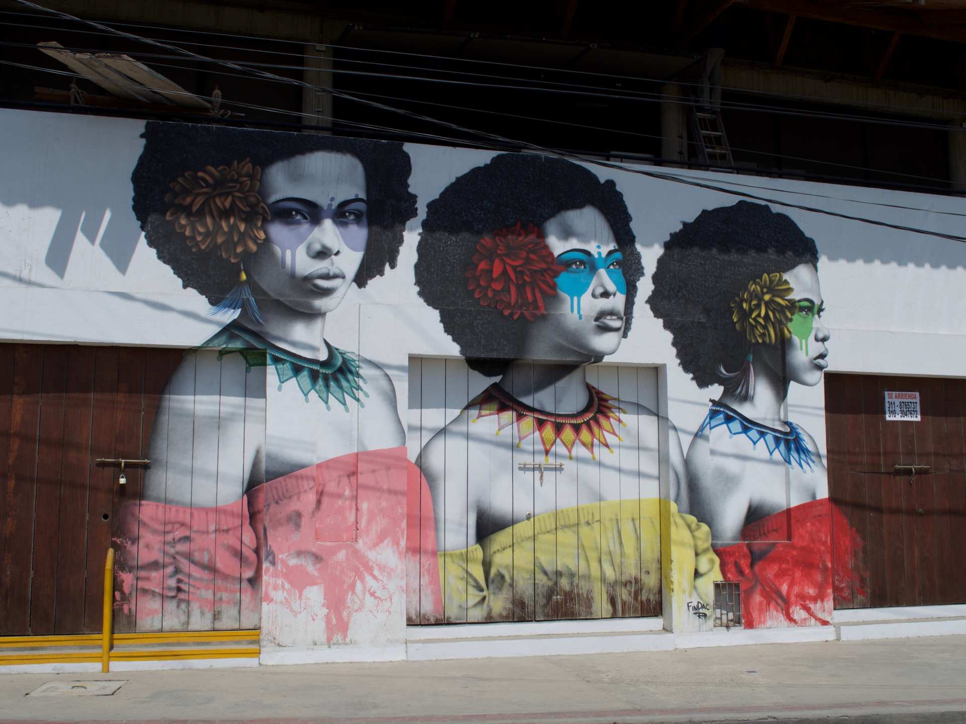 Cartagena, Colombia | A mural of women in Barrio Getsemaní