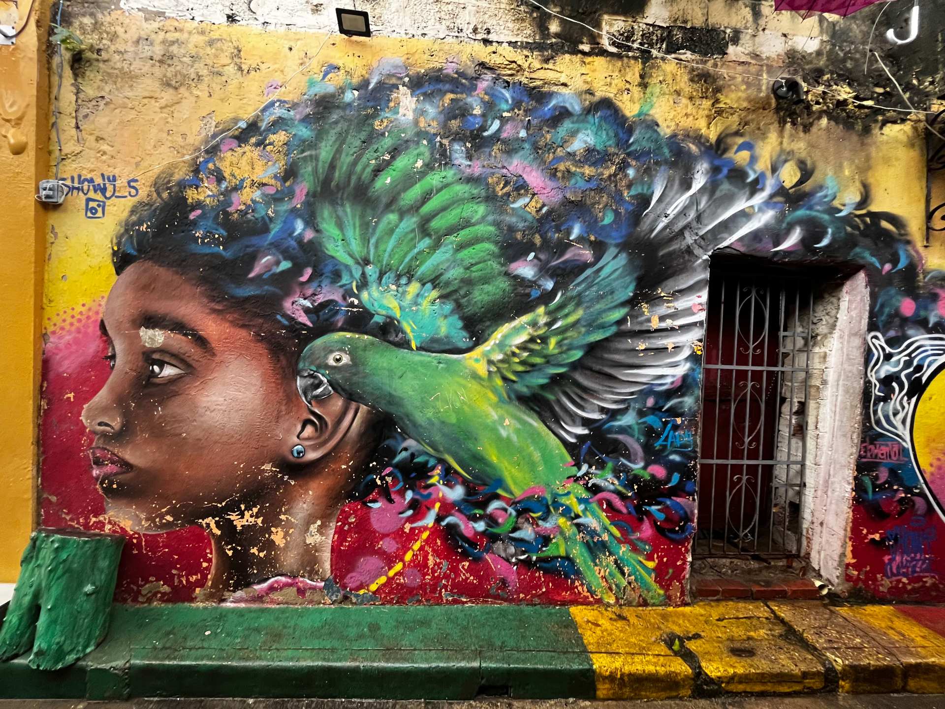 Cartagena, Colombia | A colourful mural in Barrio Getsemaní