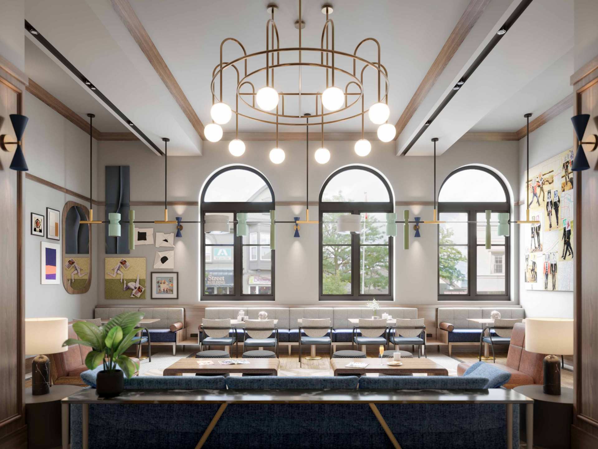 New Toronto hotels | The lobby lounge at The Postmark Hotel, Newmarket
