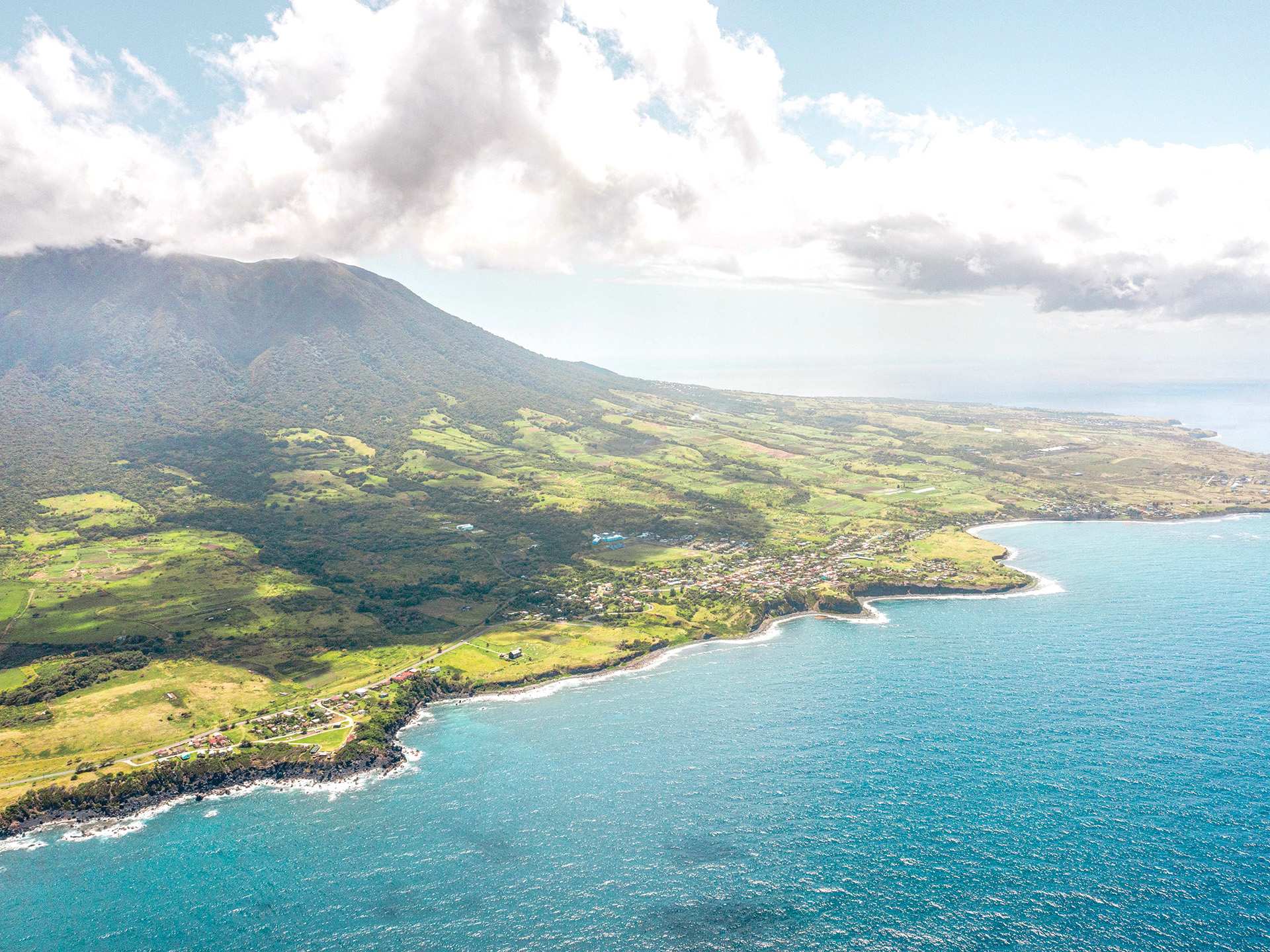 A breathtaking bird's eye view of St. Kitts