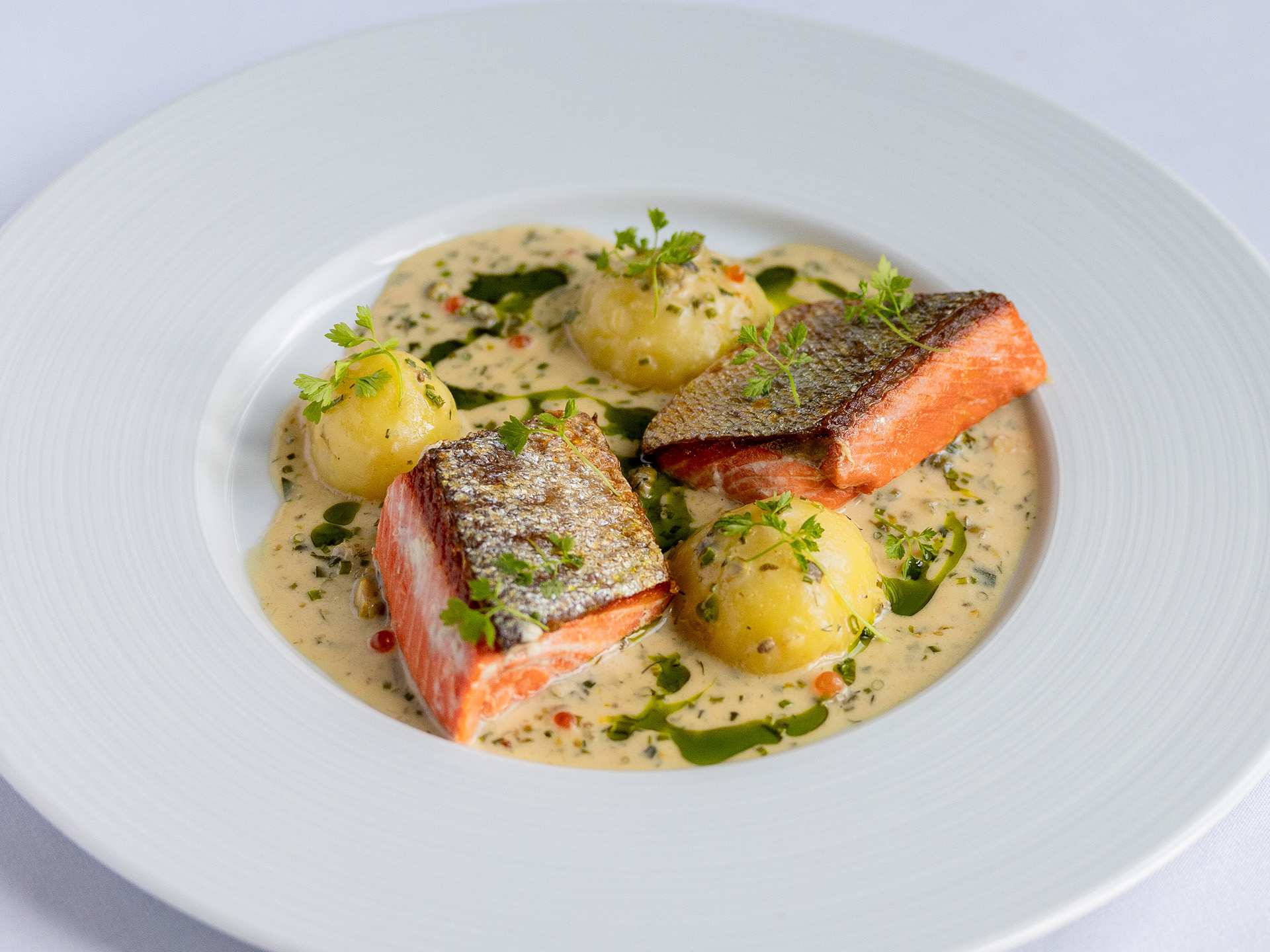 The Bruce Hotel | Salmon with beurre blanc at The Restaurant