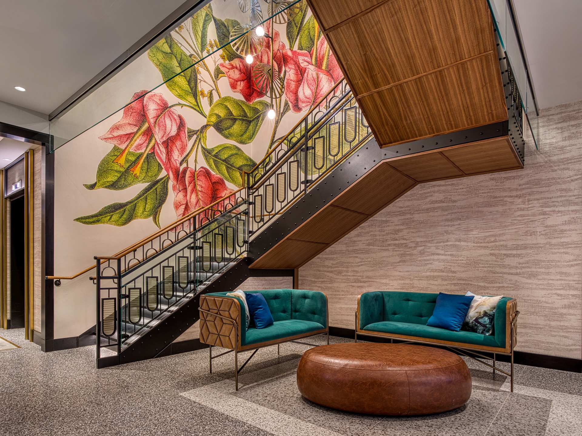 Inside TOOR Hotel's lobby