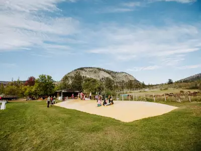 Best wineries and things to do in Osoyoos and Oliver B.C. | Jumping Pillow at Covert Farms