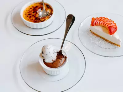 The Henderson hotel | Several desserts and pies on a table at The Henderson hotel