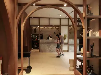 Kimpton Saint George | The lobby and concierge at the Kimpton Saint George hotel