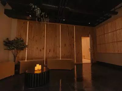 Alter cold plunge and sauna in Toronto | The rest room at Alter sauna and ice bath studio