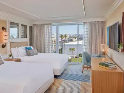 A double bed room at the Viceroy Santa Monica